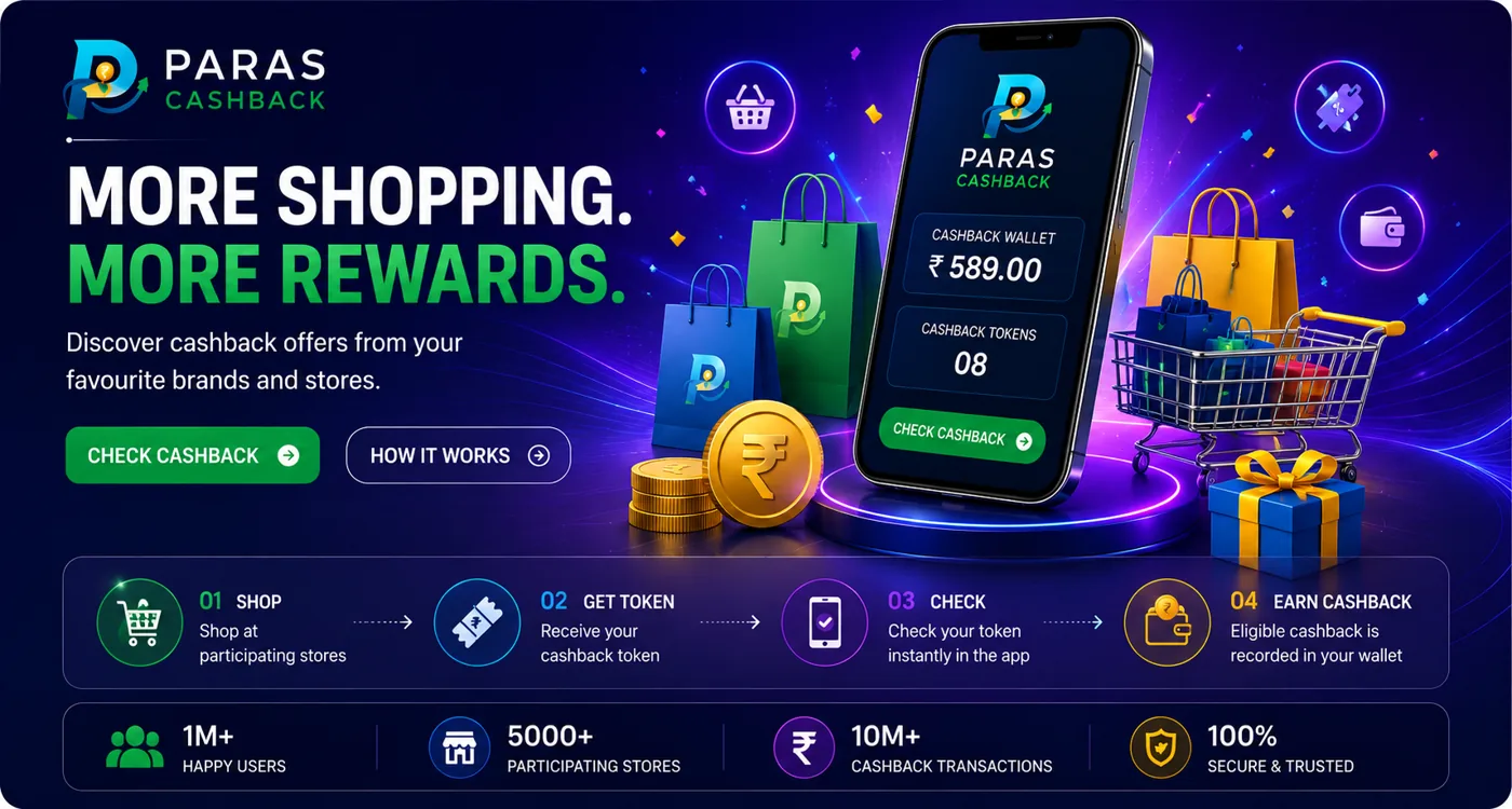 Paras Cashback promotional banner