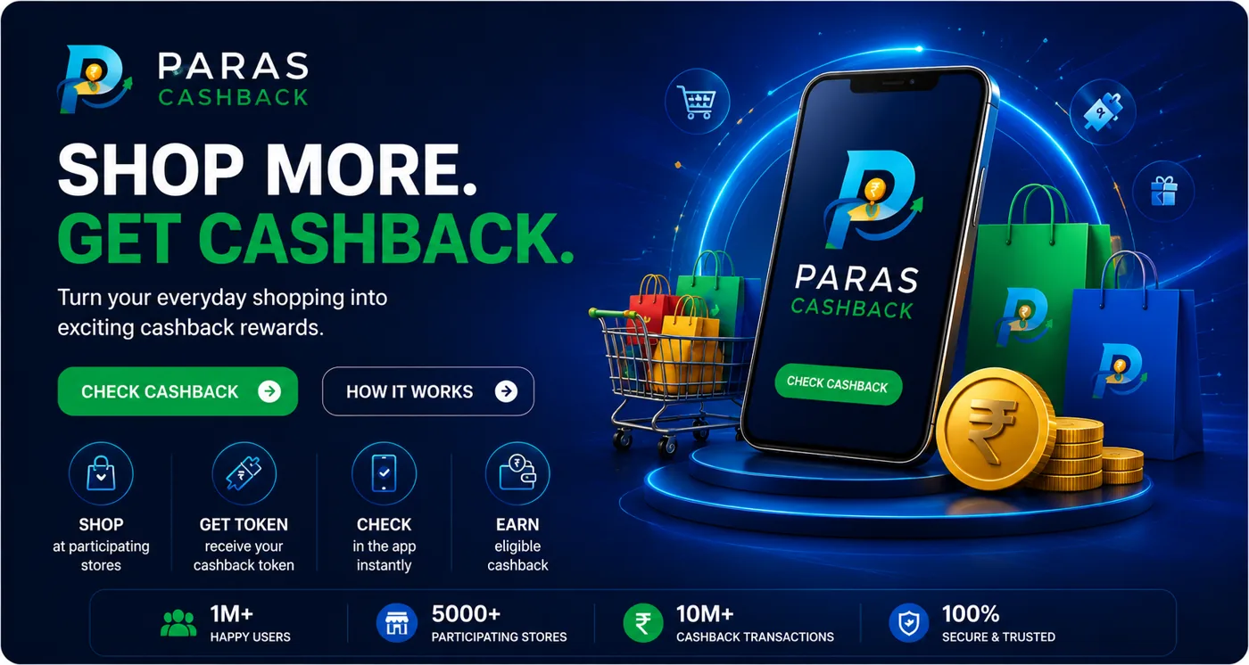 Paras Cashback promotional banner